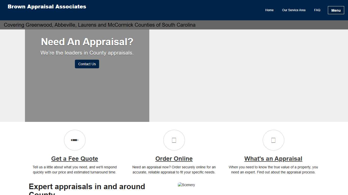 Real Estate Appraisal - home appraisal - appraiser - real estate appraiser - residential appraisals - Greenwood, SC - Brown Appraisal Associates